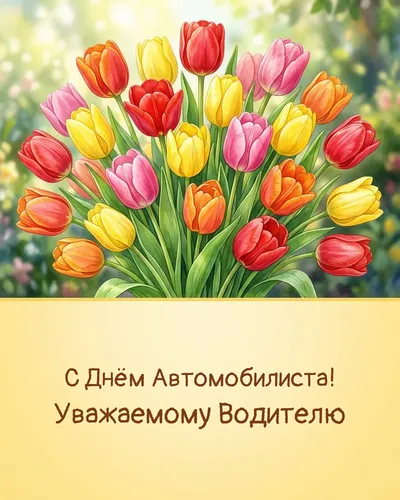открытка с днём автомобилиста!